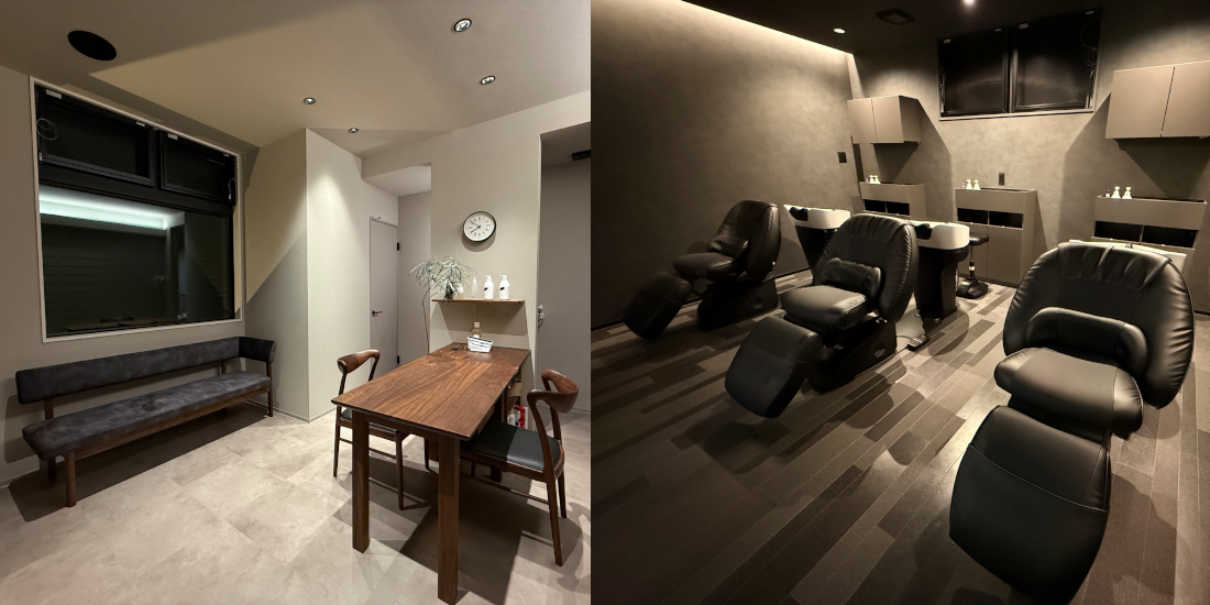 MORE（モア）｜シャンプー台と受付